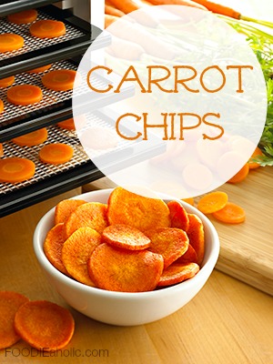 Carrot Chips | FOODIEaholic.com #recipe #cooking #dehydrated #snack