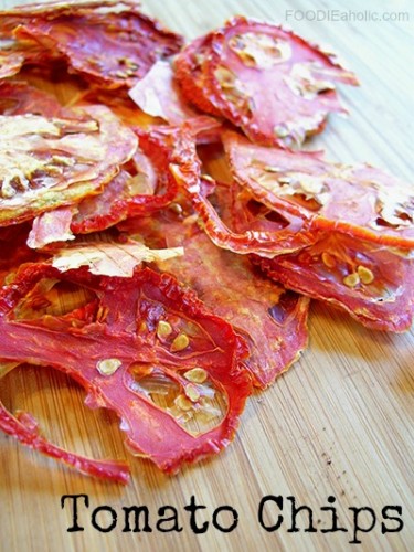 Tomato Chips | FOODIEaholic.com #recipe #cooking #dehydrated #snack