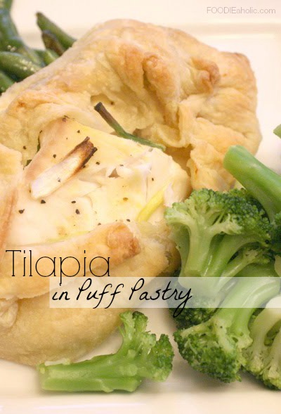 Tilapia in Puff Pastry | FOODIEaholic.com #recipe #cooking #fish #baked #tilapia #seafood #puffpastry