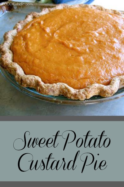 Sweet Potato Custard Pie | FOODIEaholic.com #recipe #cooking #baking #pie #dessert #fall #sweetpotato #custard