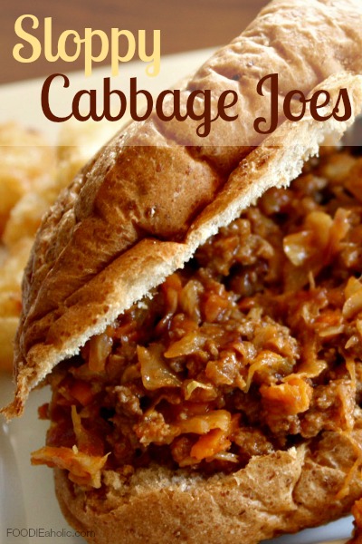 Sloppy Cabbage Joes | FOODIEaholic.com #recipe #cooking #dinner #fast #easy #sloppyjoes #cabbage #vegetables #healthy