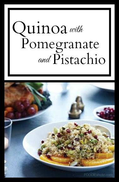 Quinoa with Pomegranate and Pistachio | FOODIEaholic.com #recipe #cooking #appetizer #salad #healthy #diet #glutenfree #gf #Thanksgiving #quinoa #pomegranate #pistachio