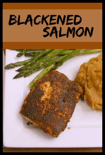 Blackened Salmon | FOODIEaholic.com #recipe #cooking #fish #seafood #salmon #fillet #blackened #healthy