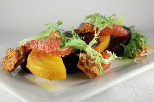 Citrus Beets with Walnut Brittle | FOODIEaholic.com #recipe #cooking #salad #appetizer #beets #citrus #walnut #holiday #Passover