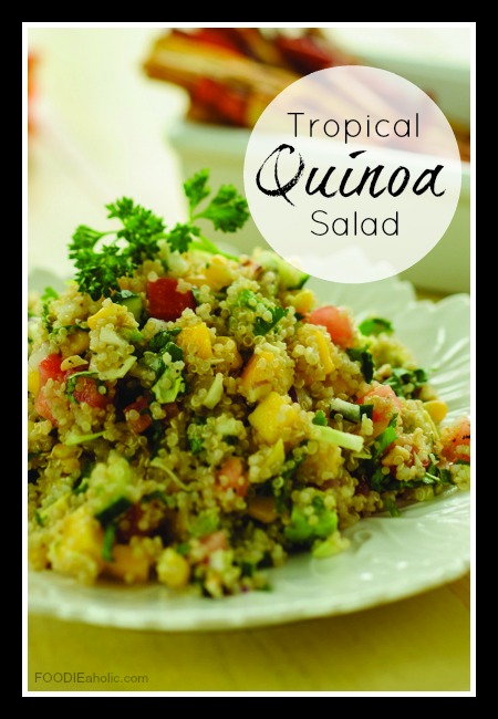 Tropical Quinoa Salad | FOODIEaholic.com #recipe #cooking #salad #appetizer #quinoa #healthy #diet