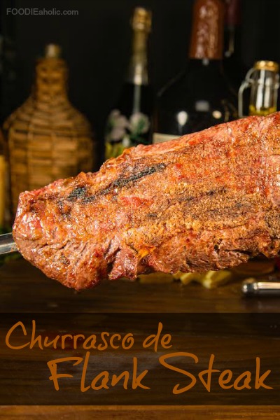 Churrasco de Flank Steak | FOODIEaholic.com #recipe #cooking #grilling #beef #flanksteak #Brazilian #TexasdeBrazil #chimmichurri